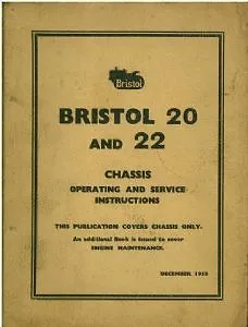 Bristol Crawler Tractor - Model 20 & 22 Operators Manual • £20