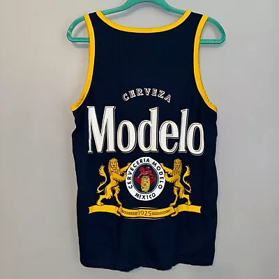 Cerveza Modelo Tank Top Sleeveless Tee Shirt Mexico Beer Brewery Logo Mens Large • $14.99