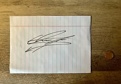 The Undertaker Signed WWF Autograph Notebook Page. Amazing Signature • £32.13