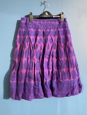 $9.76 • Buy Purple Zara Skirt With Pockets Boho Tulip Shape