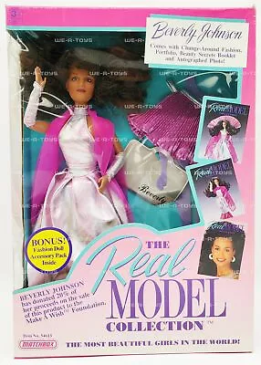 The Real Model Collection Beverly Johnson Doll 1989 Matchbox No 54613 NRFB • £23.58