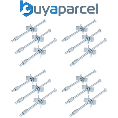 £14.99 • Buy X12 Kitchen Worktop Joining Bolts 150mm Panel Butt Connectors Worktop Clamps