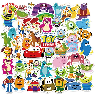 50pcs Toy Story Buzz Lightyear Woody Stickers Disney Cartoon Graffiti Decal • $10.49