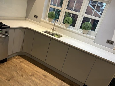 Quartz Worktops Breakfast Bar Splashback & Upstands • £500