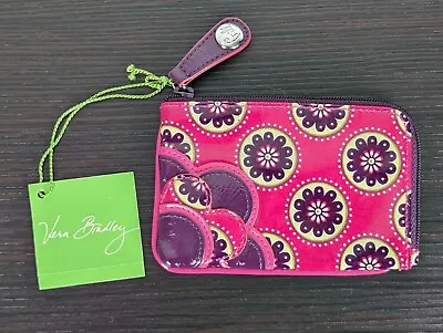 Vera Bradley Very Berry Paisley Petal Pouch Card/Coin Holder NWT • $15