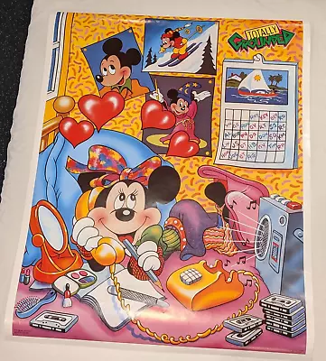 1986 MINNIE MOUSE & MICKEY MOUSE FRAMED POSTER 28x22 Disney Totally Grounded • $22.99