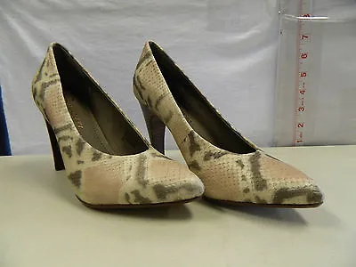 B Makowsky New Womens Mitsy Multi Leather Snakeskin Heels 6 M Shoes • $59.40