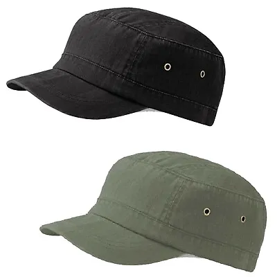 Urban Army Cap Vintage Style Cotton Baseball Cap - 3 Colours - Fast Postage Bnwt • £5.75