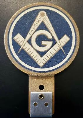 Vintage Collectible 1940 License Plate Topper Nos Freemason Masons Faternal Org. • $155.95