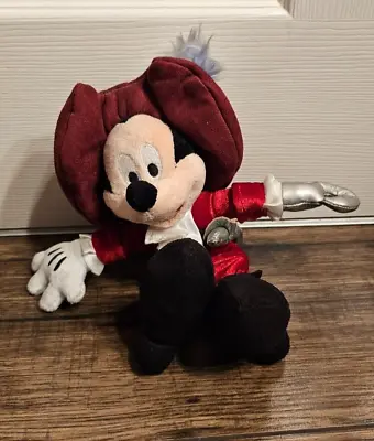 Disneyland Resort Paris Mickey Mouse Pirate 26cm Soft Plush Toy • £7.49