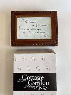 Cottage Garden Jewelry Music Box Friend NEW (can Replace Photo) • $12.99