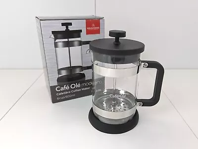 GRUNWERG Café Olé Moderno Cafetiere Coffee Maker - 6 Cup/800ml - BNIB • £5.65