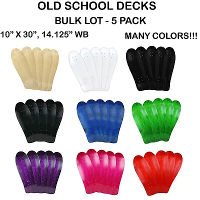 Moose Old School Skateboard Deck Bulk Lot 5 Pack 30  Decks - Choose Colors  • $149.95