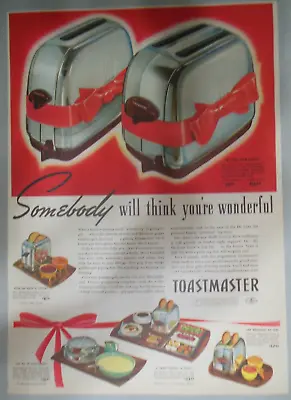 Toast Master Toaster Ad: Someone Thinks Your Wonderful 1939 Size: 11 X 15 Inches • $20