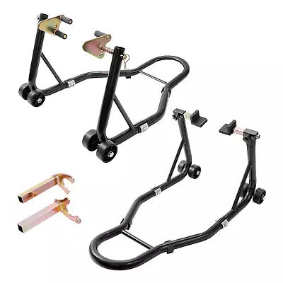 VEVOR Motorcycle Stand Lift 850lbs Front Rear Combo Stand Lift Stand Front And • $78.99