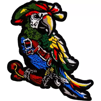 Pirate Parrot # 2  Sew On Embroidered Patch  Parrot Heads Margarita Ville • $5.99
