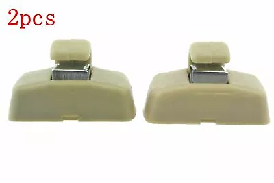 New 2 Pcs For VW Jetta Beetle Eos Golf Passat Beige Sun Visor Clips 3B0857561B • $8.71