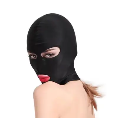 £9.97 • Buy Spandex GIMP Hood Open Mouth And Eyes Black Breathable Cover BDSM Kink