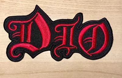 10 X 5  Cm  -DIO Dio MUSIC BAND LOGO EMBROIDERED APPLIQUE IRON / SEW ON PATCH • £2.99