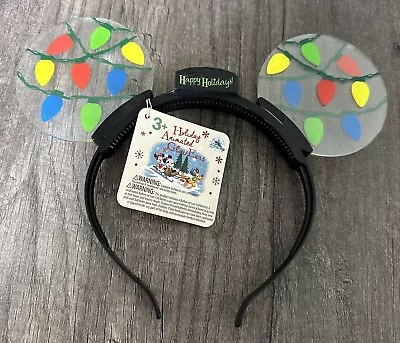 Disney Parks Mickey Minnie Mouse Light Up Ears Bulb Happy Holiday • $6