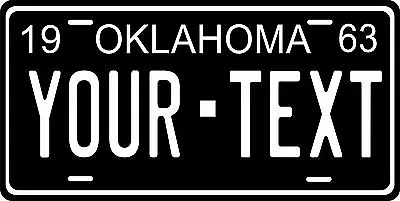 Oklahoma 1963 License Plate Personalized Custom Auto Bike Motorcycle Moped  • $15.10