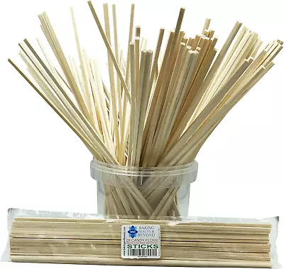 25 Candy Floss Cotton Candy Food Grade Birch Wood Sticks 11 Inch (275Mm) • £7.23