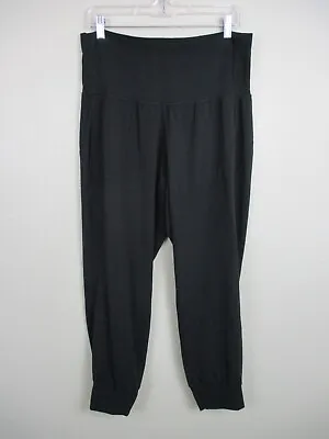 $39.99 • Buy Athleta Cruise Jogger Pants Size 1X Black Powervita Pockets Style 532558 Logo