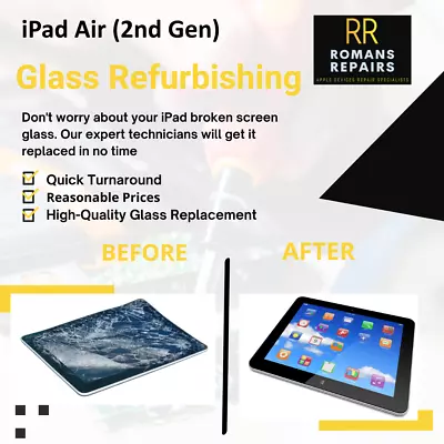 IPad Air (2nd/3rd/4th/5th Gen) Glass Replacement Repair Service • £45