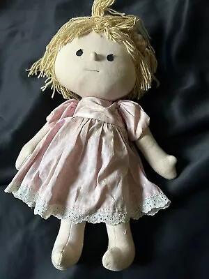 Laura Ashley Collectable Cloth  Doll Blonde Pink Dress  18” • $30