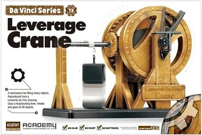 Academy 18175 Da Vinci Series Leverage Crane Model Kit NIB • $24.49