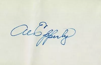  Chicago Cubs  Al  Tub  Epperly Hand Signed 3X5 Card COA • $29.99