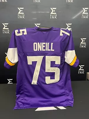 Minnesota Vikings Brian O'neil Signed/autographed Custom Jersey Beckett COA • $25