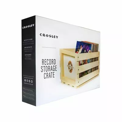 Crosley AC10004A-NA Wood Record Storage Crate • $59.88