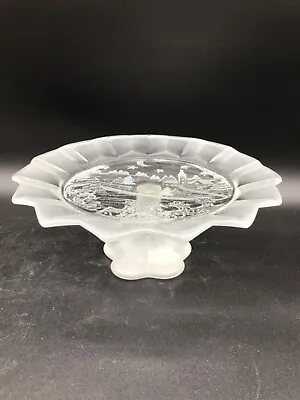 Mikasa  Silent Night  Glass Footed Bon Bon/ Cake/Cookie Plate 9  • $18