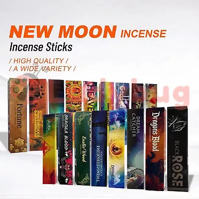 NEW MOON Masala | HEM Hexagon Incense Sticks Scents Meditation Aroma Fragranc • $2.95