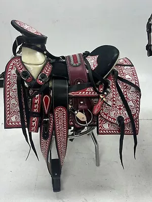 KingSaddle Mexican Leather Horse Saddle/ Silla De Montar Estilo Charro • $699.99