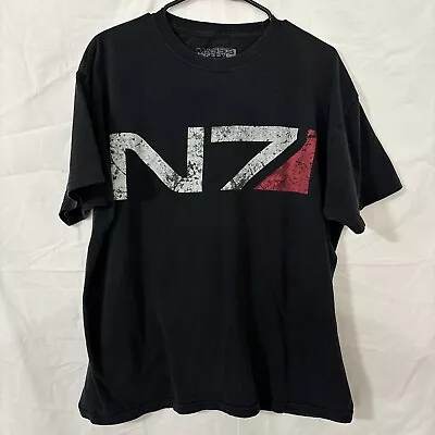 2012 Bioware Mass Effect 3 N7 T Shirt Promo Pre Order Bonus! Size Large Black • $16.95