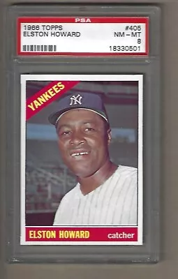 1966  Topps  Elston  Howard  #  405   Psa  8 • $79.85