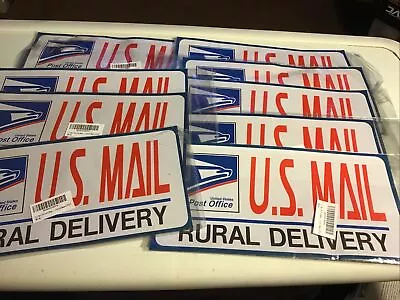 9 U.S. Mail Delivery Magnetic Signs. Rural Delivery Carrier Magnet USPS - 6 X12  • $79.99