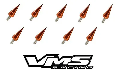 Vms Racing Orange Spike Header Cup Bolt Washer Kit For Honda Acura Bolts B18 B16 • $49.95