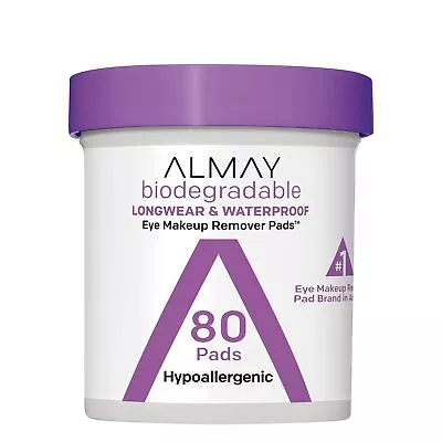 Almay Biodegradable Makeup Remover Pads Longwear & Waterproof Hypoallergenic • $7.51