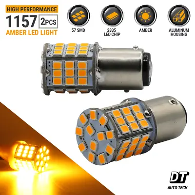 Syneticusa 1157 LED Amber Yellow DRL Turn Signal Parking Side Marker Light Bulbs • $10.43