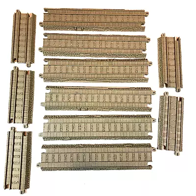 Thomas The Train & Friends TRACKMASTER Brown Track - 11 Pc Straight Lot • $15.88