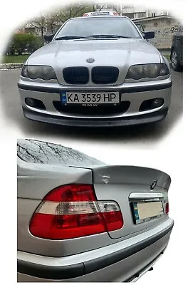 BMW E46 Front Lip M Sport & Rear CSL Spoiler M3 Trunk Spoiler Bmw E46 Sedan Lip • $180