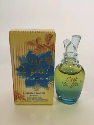 Christian Lacroix C’est La Fete 4ml Eau De Parfum Miniature Bottle DISCONTINUED • £12.99