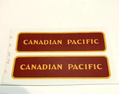 Marx Canadian Pacific Tender Decal Maroon And Yellow Excellent Look At Photo! • $6