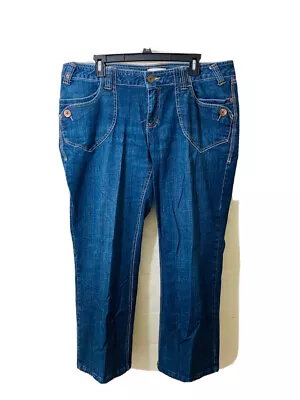 Venezia Blue Womens Denim  Capri Jeans Size 16 Average • $11.01