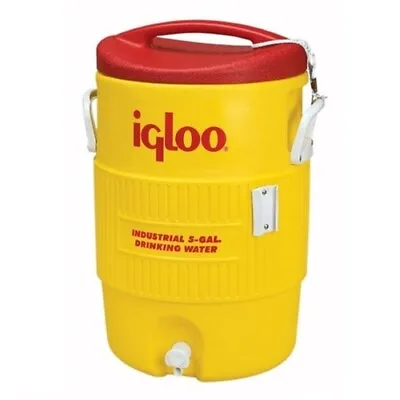 Igloo 451 5-Gallon Hi-Vis Yellow Industrial Heavy Duty Drinking Water Cooler • $58.30