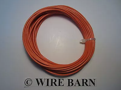 Mtw 12 Awg Gauge Orange Stranded Copper Wire 25 Feet Machine Tool Wire- Usa Made • $14.99