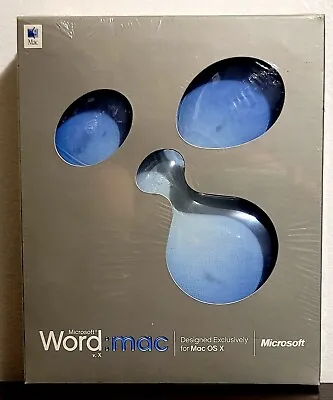 Microsoft Word Mac Mac OS X 2001 NEW • $59.75